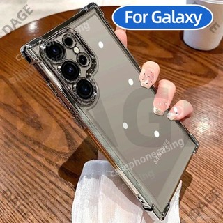 Vỏ COD Cho Samsung Galaxy S25 S24 S23 S22 Ultra Plus S24FE S23FE S25Ultra 5G 2024 Ốp lưng Mạ Sang Trọng Trong Suốt Chống Sốc Cho Sam S 25 S 24 S 23 DAGE