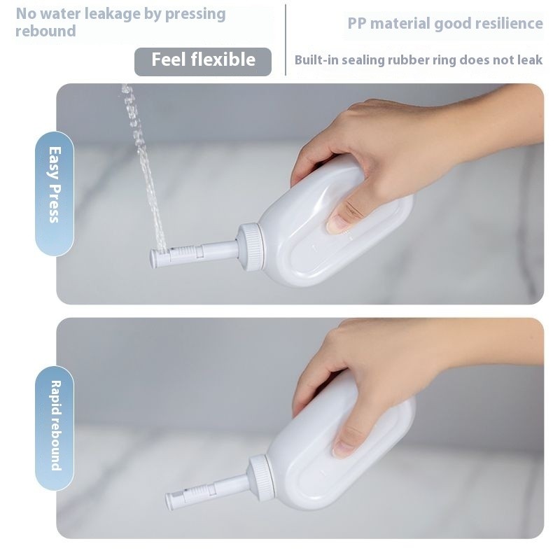 300ml Di Động Bidet Xịt Du Lịch Cầm Tay Bidet Cho Phụ Nữ Mang Thai Bé Làm Sạch Nước Máy Giặt Chai Tắm Cho Bé Mẹ Chai Di Động Bidet Phụ Kiện Riêng