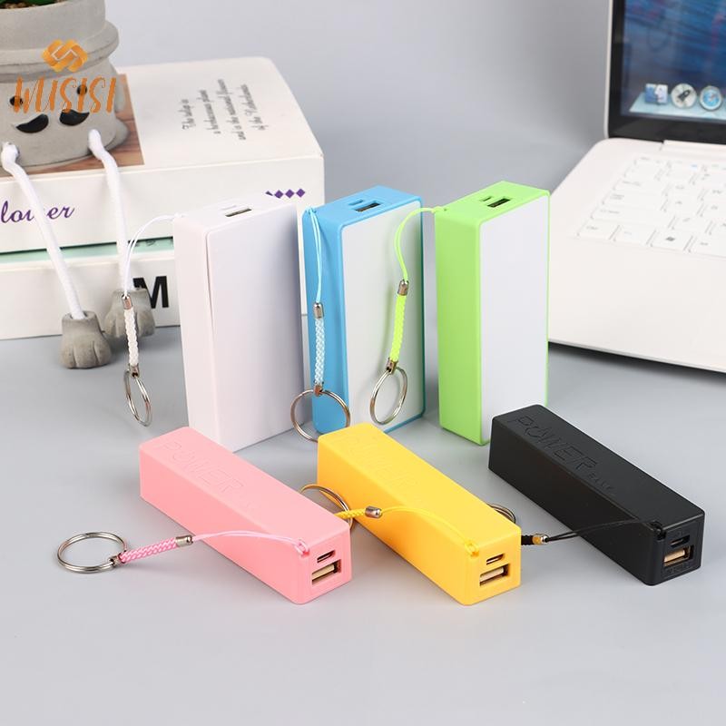 [WUSISI] Bộ Pin Sạc Di Động Cho Ốp Lưng DIY Box Protable Nhiều Màu Sắc Stroage Box MỚI
