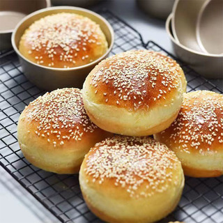 Khuôn Burger Thép Carbon Vàng, Khuôn Bánh Phô Mai Voan Tròn Chống Dính