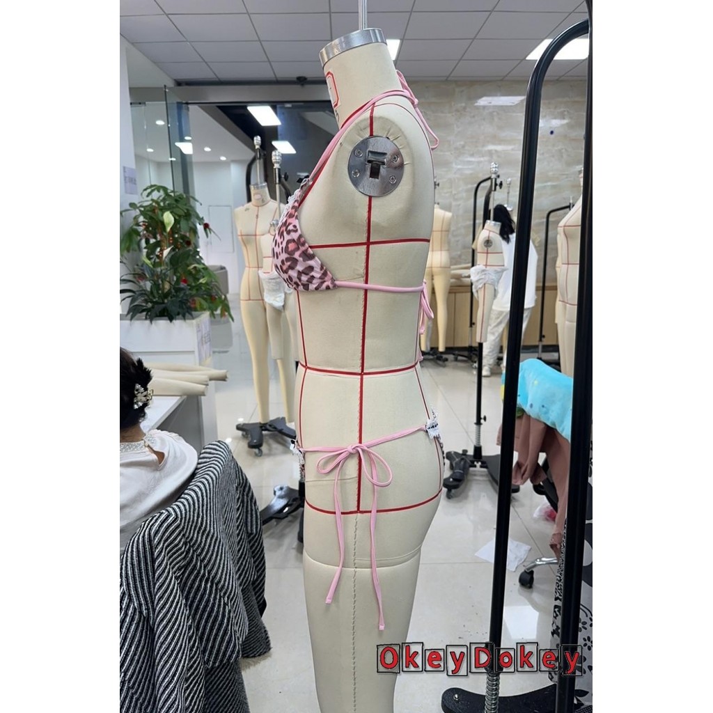 OKDK-Bộ Bikini 2 chiếc dành cho nữ. Áo ngực in hình lá kèm quần đùi - Đồ bơisummerwear cho kỳ nghỉ