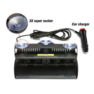 16LED Khẩn Cấp Dash Xe Ô Tô Kính Chắn Gió Cảnh Báo Flash Nhấp Nháy Có Cốc Hút Cho Xe Tải Nhấp Nháy Đèn Tín Hiệu 12V