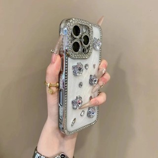 Vỏ điện thoại di động mũi khoan cạnh ống kính ba chiều cao cho iPhone16 15 14 13 12 11 Pro Max chống sốc bảo vệ camera chống rơi