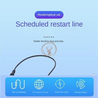 24 Giờ Tự Động Khởi Động Lại Router Định Tuyến Hẹn Giờ Đặt Lại Công Cụ DC Power Manager 1 Chiếc Trắng