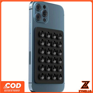 Giá đỡ điện thoại di động hình vuông đa chức năng, giá đỡ máy tính bảng, đế silicone hút, đệm chống trượt, đế hút DIY không cần đục lỗ