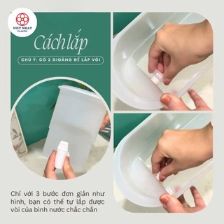 Bình đựng nước có vòi chuyên để tủ lạnh 6785 (3.5L , 4.8L) - Bình đựng nước detox hoa quả có vòi tiện lợi