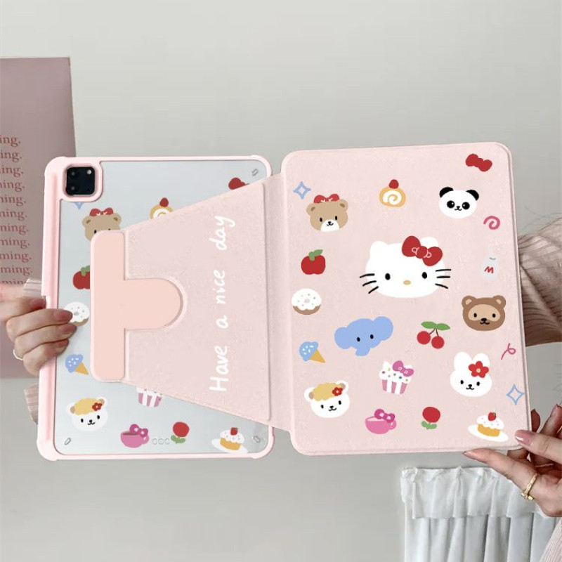 Ốp bảo vệ cho Samsung Galaxy S10 FE + Tab S6 lite 2024 S9 FE + A9 + S7 + / S8 + / S7FE S10ULTRA Tab A7 lite 8.7inch Vỏ máy tính bảng xoay 360 độ