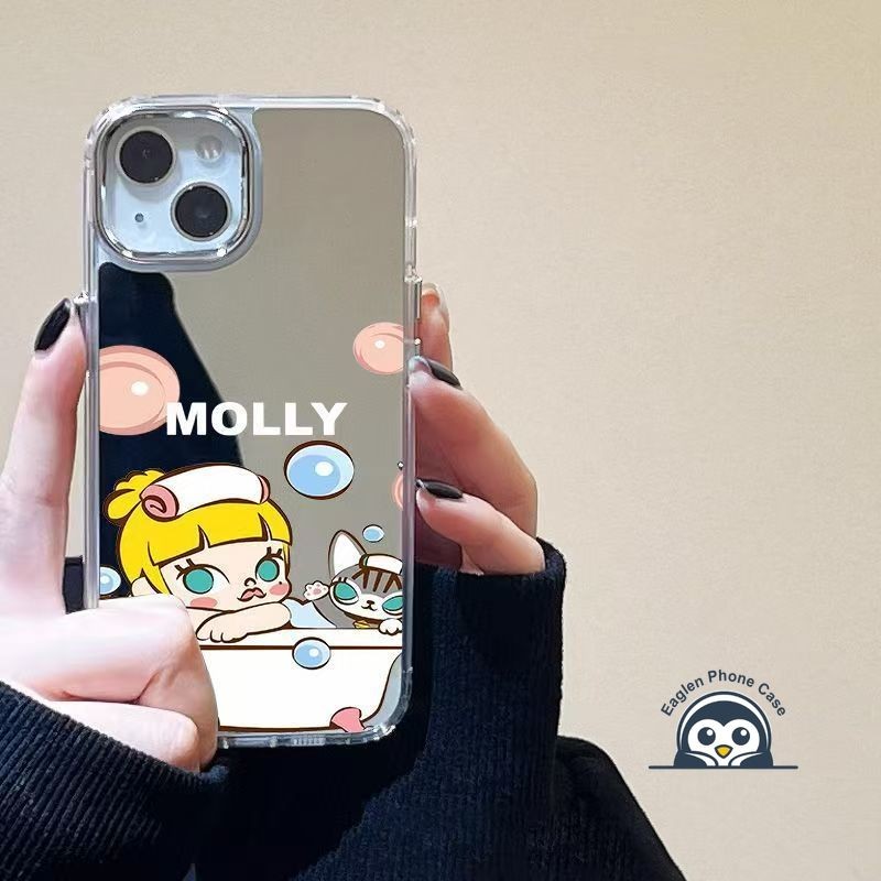 Ốp Điện Thoại Gương Molly Dễ Thương Cho Honor X9D X8D X7D X6D X6C X5C Plus 600 Lite 500 400 Smart Pro Win RT Power2 X80i X70 Magic 8 Pro Vỏ Không Khí Hoạt Hình Ngộ nghĩnh Vỏ Mềm Có Dây Đeo