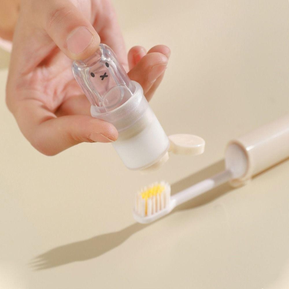 Hộp đựng kem đánh răng BAMBOOB, Bàn chải đánh răng du lịch Mini 2 trong 1, Bộ bàn chải đánh răng có thể gập lại di động sáng tạo dành cho du lịch cắm trại ngoài trời