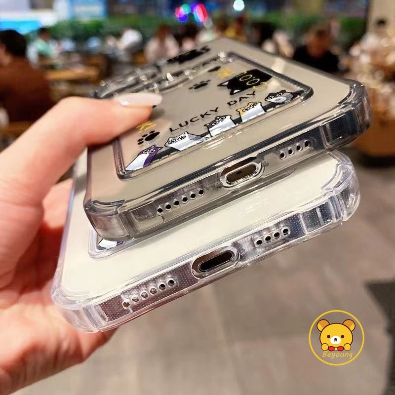 Ốp Ví Mèo Đen Dễ Thương Cho Redmi Note 14 13 12 11 Pro Plus 11S 10 Pro Max 10S 8T 8 Pro 5G 4G Vỏ Điện Thoại Hoạt Hình Cặp Đôi Đựng Thẻ Mặt Sau Mềm