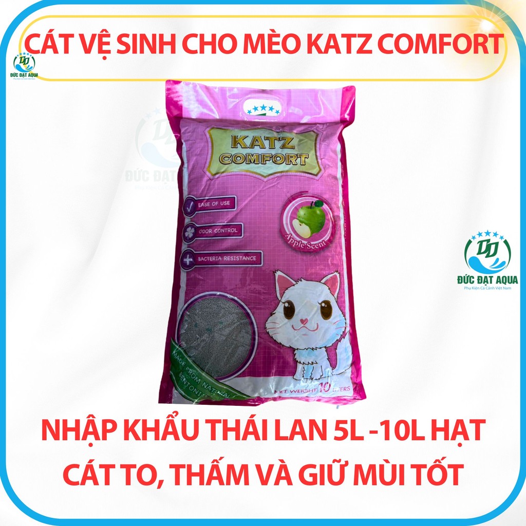 Cát vệ sinh cho mèo Katz Comfort nhập khẩu Thái Lan 5L-nặng 4kg & 10L nặng 8kg hàng chính hãng 3