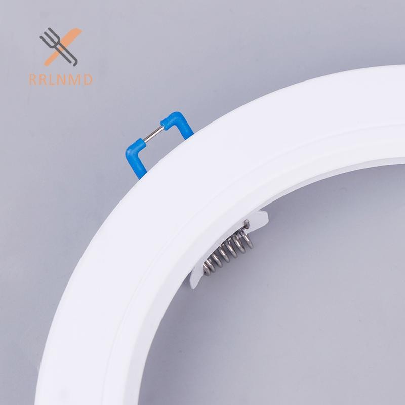 RRLNMD LED Downlight Spotlight Chân Đế Đèn Đứng Adapter Đèn Bóng Nhẫn Lỗ Phóng To Khung Ngoài Trắng Cắt Ra Vòng Tròn Phương Tiện MỚI