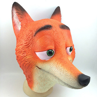 Người Lớn Disney Zootopia Mặt nạ Nam Fox Nick & Sloth Flash Hình Mặt nạ Đảng Hoạt Hình Động Vật Cosplay Cao Su Mũ Halloween Trang Phục