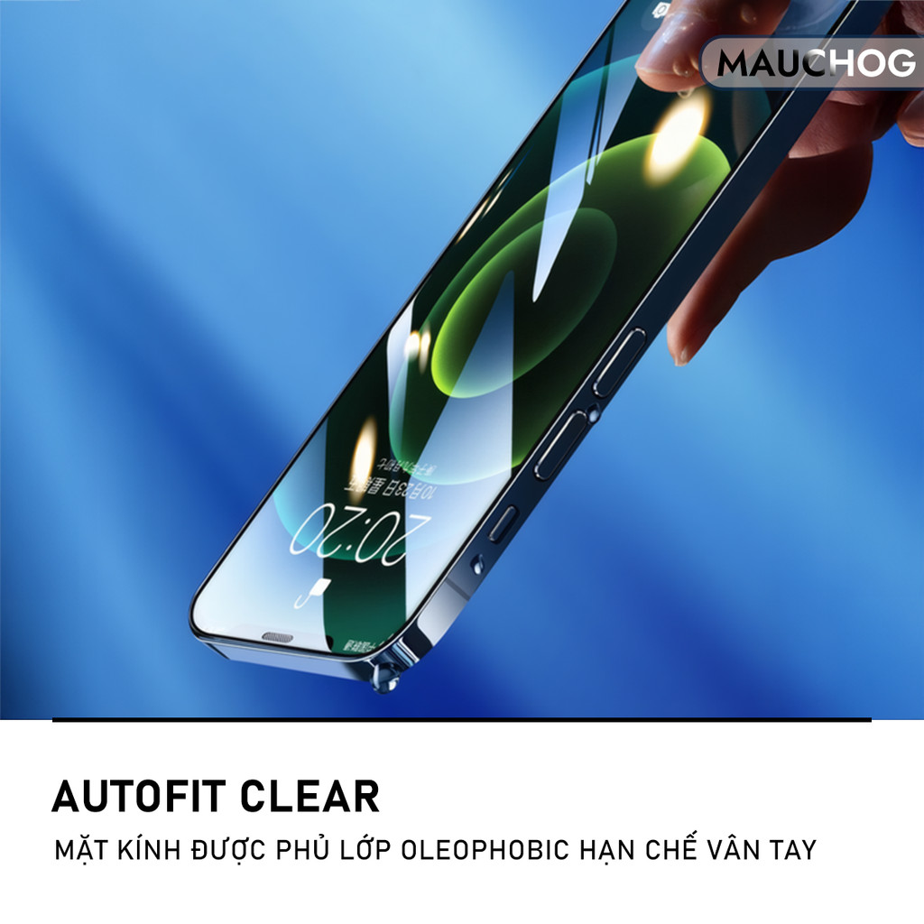 Kính Cường Lực Trong Suốt Có Khung Tự Dán Cho Điện Thoại iPhone 17 Pro Max 16 15 14 13 12 11 Xsmax