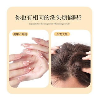 Bàn chải gội đầu silicon hình nơ, massage làm sạch sâu giảm ngứa ngăn rụng tóc ANGIHOME