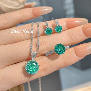 Châu Âu Mỹ ins Phong Cách Mới Hoa Hồng Cắt Kim Cương Nhiều Màu Sắc Đầy Màu Sắc Kho Báu Phù Hợp Với Nữ