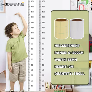 Nhãn dán đo chiều cao có thể ghi được 1 / 2 / 3 tờ 2M, Decal dán tường có thể tháo rời không chứa cặn, Biểu đồ tăng trưởng chống nước cho trẻ em và người lớn, Tùy chọn phong cách mờ / trong suốt