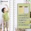 Nhãn dán đo chiều cao có thể ghi được 1 / 2 / 3 tờ 2M, Decal dán tường có thể tháo rời không chứa cặn, Biểu đồ tăng trưởng chống nước cho trẻ em và người lớn, Tùy chọn phong cách mờ / trong suốt