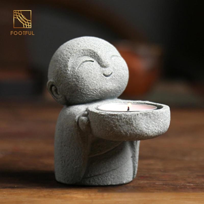 Tượng Phật, Chân nến Tealight Candleholder Candelabrum Tượng nhựa cho