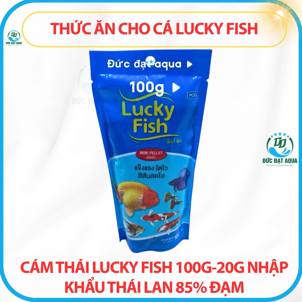 cám cá LUCKY FISH -20g-50g-100g nhập khẩu thái lan Phù Hợp Cho Mọi Loài Cá 5
