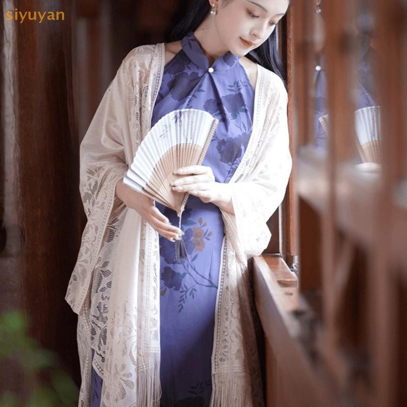 Siyuyan Capes Áo Poncho Ren Đi Biển Khăn Choàng Nữ Điều Hòa Khăn Đi Biển Mùa Hè Ngày Lễ Giải Trí Mũi Trung Quốc VN