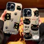 ibumpers Ốp Điện Thoại iPhone Họa Tiết Mèo Đen Dễ Thương Cho IPhone 16 15 14 12 13 11 Pro Max IP 7 8 Plus X XS XR Ốp Lưng IMD Cứng Và Nhẵn