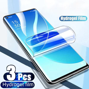 OnePlusAce Ace5Pro Ace3Pro Ace2Pro 3 Chiếc 1000D HD Trong Suốt Mềm Hydrogel Cho OnePlus Ace 5 3 2 Pro Ultra Racing 3V 2V Chống Vân Tay Bảo Vệ Màn Hình Điện Thoại Phim Mềm Mờ