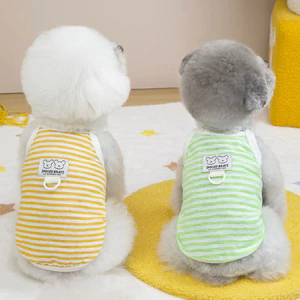 【Ready Stock】 Pet Clothes Summer Sun Protection Anti-Lint Thin Bichon Poodle Dog Clothes Small Dog Cool Cat Vest LF89