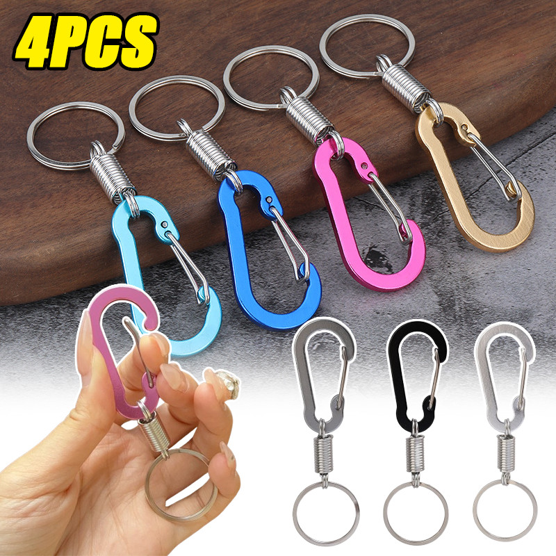 1 / 2 / 3 / 4 Móc khóa kim loại cầm tay đơn giản - Carabiner chất lượng cao - Hợp kim kẽm bền