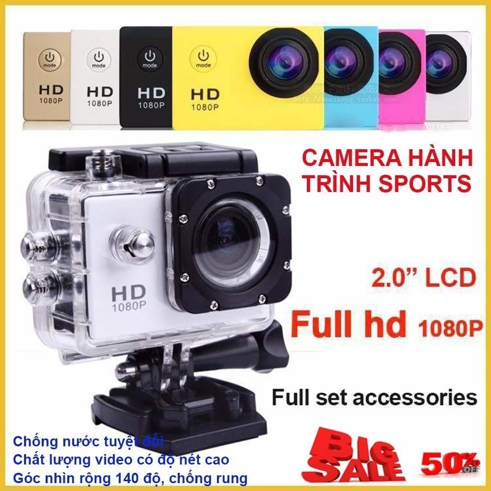 [HCM]Camera hành trình chống nước Sport cam Full HD 1080p Camera hành ...