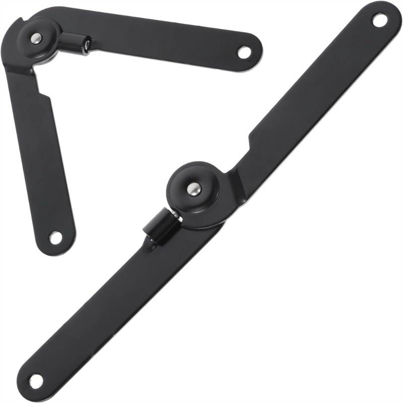 SHI Gói 2 Nắp Xoay Hạng Nặng Hỗ Trợ Sắt Bản Lề Gấp 180 Độ Cố Định Nhanh Cho Tủ Cửa Hộp Tủ