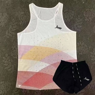 Worandi Sports Student Track Suit Suit Hurdle Test Racing Suit Men's and Women's Training Wear Marathon Running Vest 2ztV