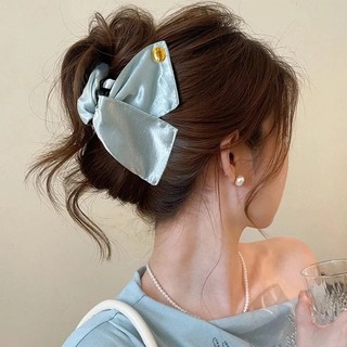 Kẹp tóc tam giác Satin phong cách thanh lịch, phù hợp cho nữ