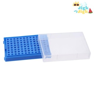 JIGK 2 Chiếc Microcentrifuge Ống Giá, Giá Ống PP PCR Xanh, Khử Trùng Áp Lực Cao 96 Lỗ 13cm * 9cm * 3cm PCR Tấm Dải Ống