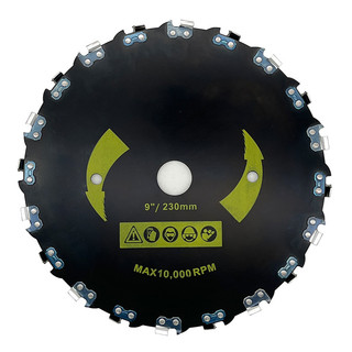 Dụng Cụ Làm Vườn Phần Bàn Chải Cắt Phụ Kiện Lưỡi Cưa Thép Mangan Răng 9 "230mm Đầu Tông Đơ