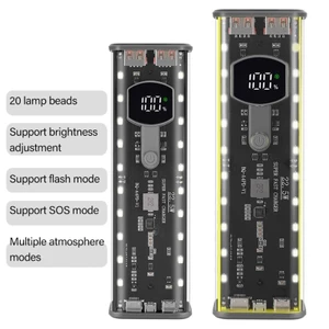 Hộp đựng dung lượng Niki cho hộp lưu trữ 4x 21700 Cổng USB C để sạc nhanh