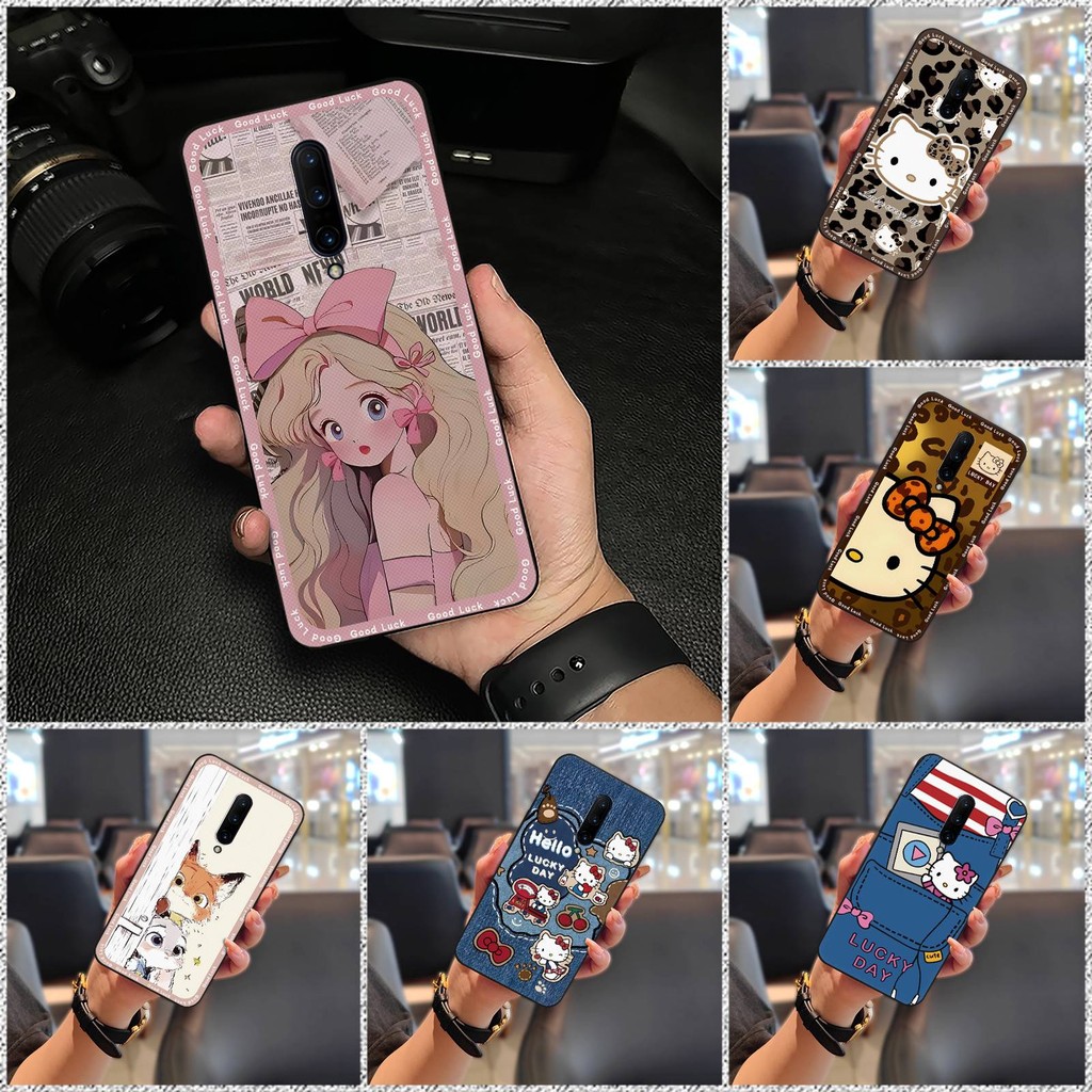Ốp Điện Thoại Bền Chống Thấm Nước Cho OnePlus 7 Pro / 1 + 7 Pro Ốp Mềm Graffiti Thiết Kế Thời Trang Bọc Toàn Bộ Mặt Sau Túi Điện Thoại Chống Bụi Bẩn Chống Sốc Silicon Hoạt Hình Dễ Thương