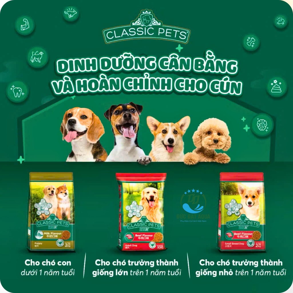 Thức ăn cho chó lớn & chó nhỏ 10kg 25gói Classic - BAO 20KG 50 gói 400g và không chia gói nhập thái 7