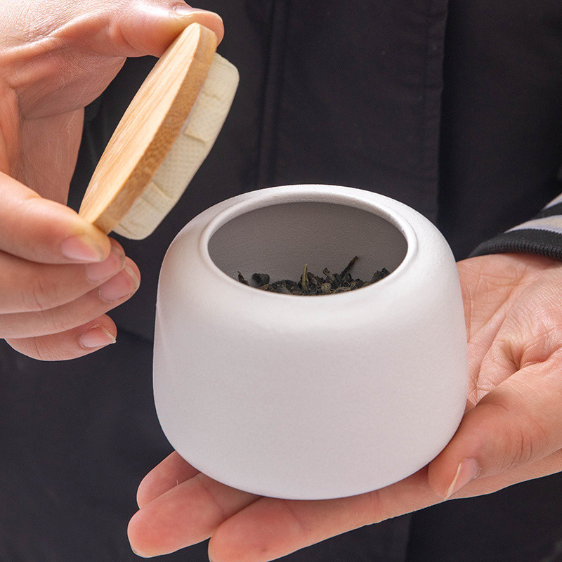 ✨Stoneware Trà Nồi Trà Gốm Kích Thước Nhỏ Di Động Mini Lưu Trữ Kín Nồi Hộ Gia Đình