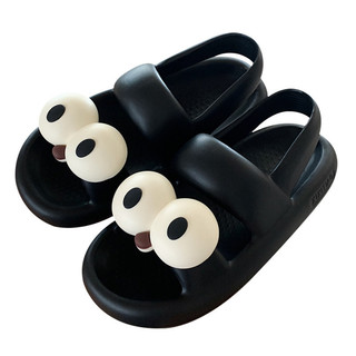 XIXITIAO Giày Sandal Ngoài Trời Dễ Thương Phong Cách Mới Mắt Lớn Nữ Mùa Hè Đế Dày Đôi Dép