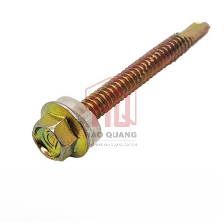 50 con Vít bắn tôn đầu lục giác đủ size – Chống gỉ, bám chắc, vít bắn tôn thép