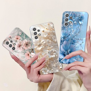 Vỏ Mềm Cho Samsung Galaxy A23 4G 5G Ốp Lưng SM-A236E SM-A236M SM-A235F A 23 Vỏ Trong Suốt Bướm Hoa Thời Trang Mới