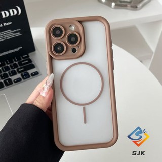 Ốp từ tính chống sốc tản nhiệt mới cho iPhone 16 Pro Max 11 14 / 15 / 16Plus 12 13 14 15 Pro Max Vỏ silicon mờ cảm ứng mềm có bảo vệ ống kính chính xác
