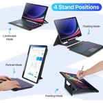 Hộp đựng bàn phím thần kỳ có đèn nền nổi cho Samsung Tab S10 FE Plus 13.1 2025, Vỏ bàn phím đa cảm ứng có đèn nền nhiều màu cho Tab S11 / S10 + / S9FE + / S9 + / S8 + / S7 + / S7 FE / A11 + / A9 + — ảnh 4