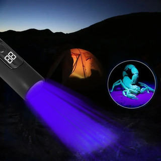 Đèn pin UV365 Đèn pin có thể phóng to 365nm có sạc USB để phát hiện chất huỳnh quang & Công cụ tìm bọ cạp