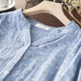 Áo sơ mi tay ngắn nữ chất lượng cao, hai lớp sợi cotton 100%, thiết kế cổ V nửa theo xu hướng Hàn Quốc mới nhất cho mùa hè.