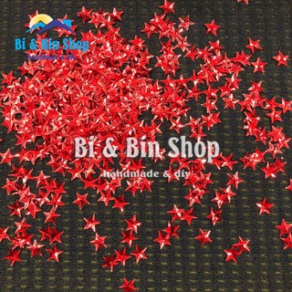 30g Kim Sa Ngôi Sao 3D Màu Kim 10mm Đính Kết Trang Phục, Làm Phụ Kiện Thời Trang - BBHS