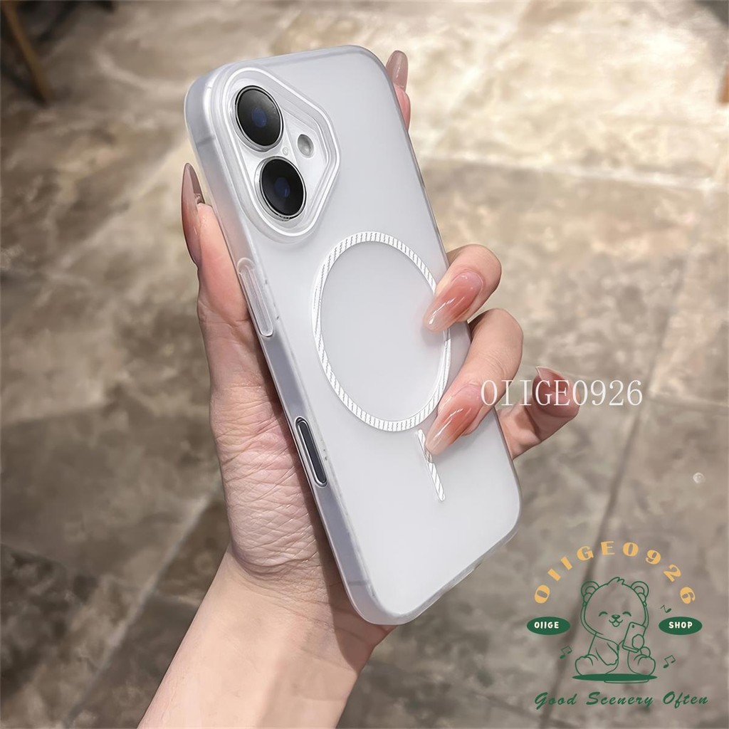 Ốp điện thoại từ tính siêu mỏng mờ iphone16 Pro Max 15 14 13 12 11 vỏ cho vỏ iPhone PC Vỏ cứng chống sốc