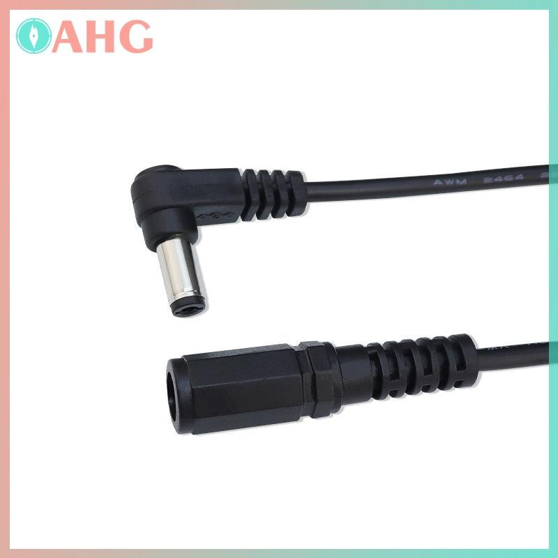 THÊM 1 / 3 Phụ Kiện DIY Cáp 5.5 X 2.1mm Nam Sang Nữ Adapter Góc Phải 90 Độ Cáp Sạc BSS