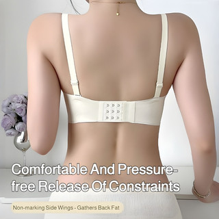 『 Brelira 』 Cốc cầm tay Áo ngực không dây mềm mại dành cho nữ Bọt biển dày Push Up Bra AB Cup Đồ lót hở ngực Quần lót thoáng khí